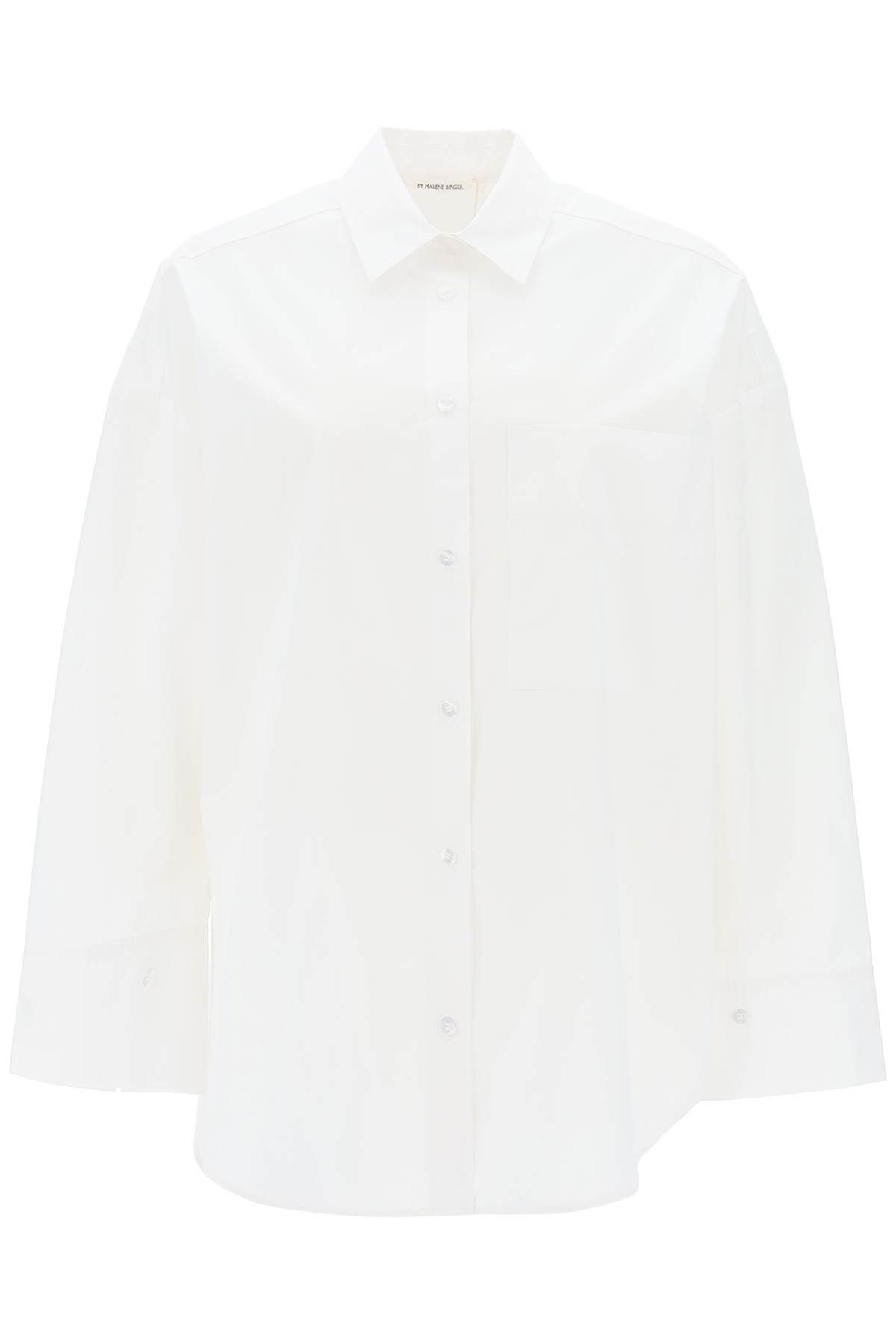image of By Malene Birger Derris Shirt In Organic Poplin in Bianco, Women's (Size XS)