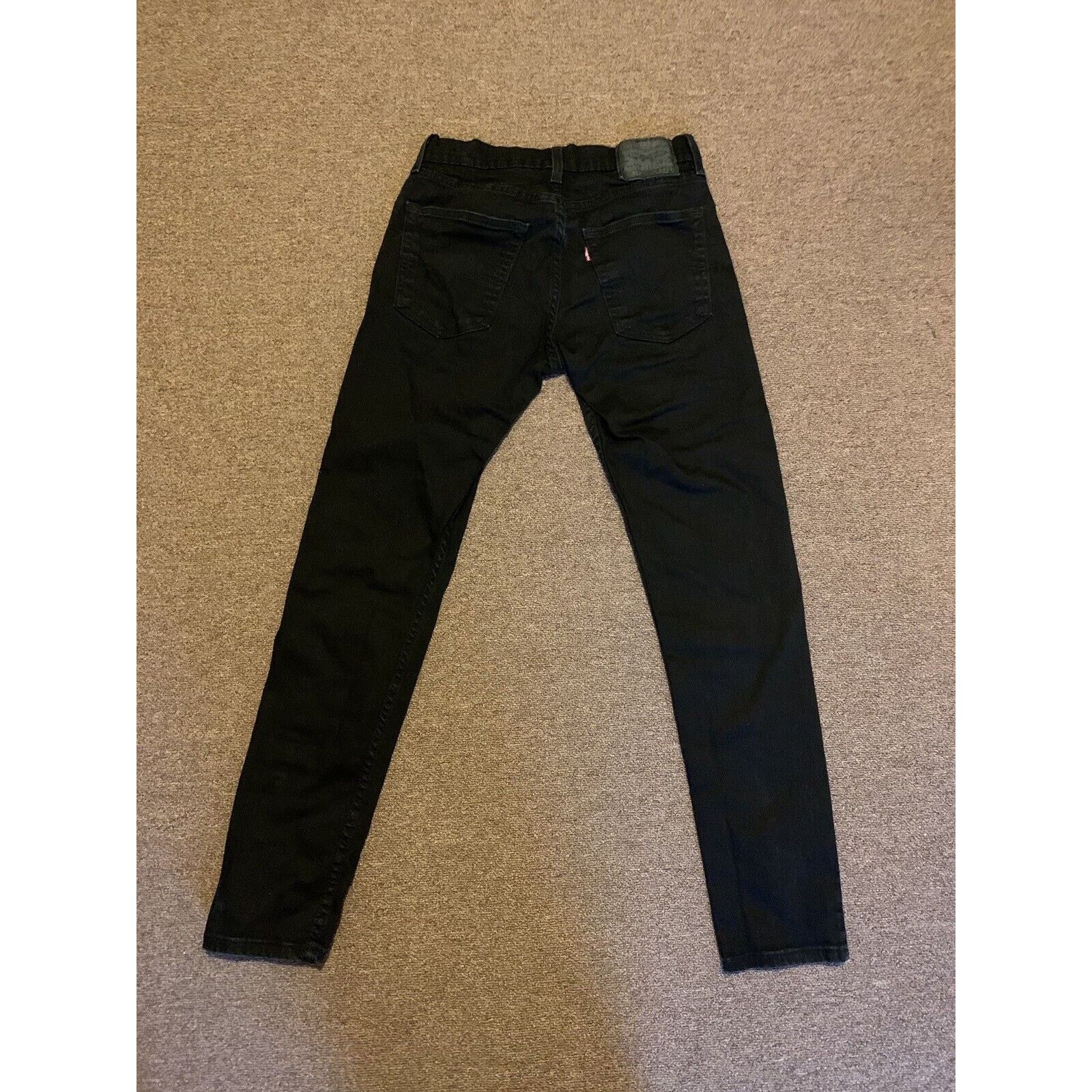 Levi's Levi’s 512 Slim Taper Fit Black Denim Stretch Jean Men 30x32 Size US 30 / EU 46 - 2 Thumbnail