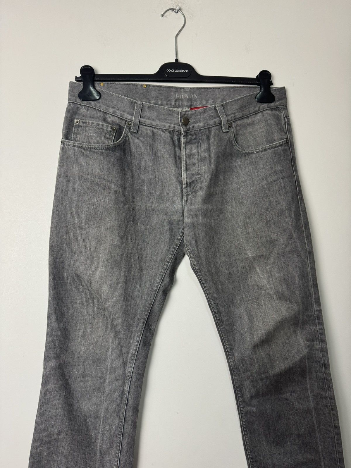 Prada Prada Grey Tapered Fit Denim Jeans Made in Italy Luxury Size US 34 / EU 50 - 12 Thumbnail