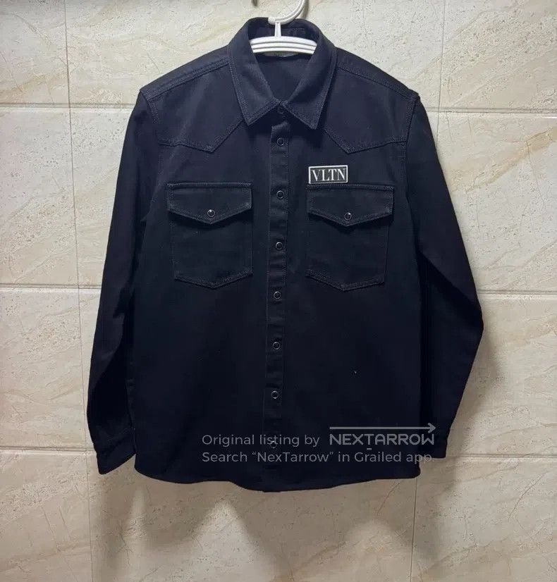 Valentino Valentino Logo denim jacket Size US M / EU 48-50 / 2 - 1 Thumbnail