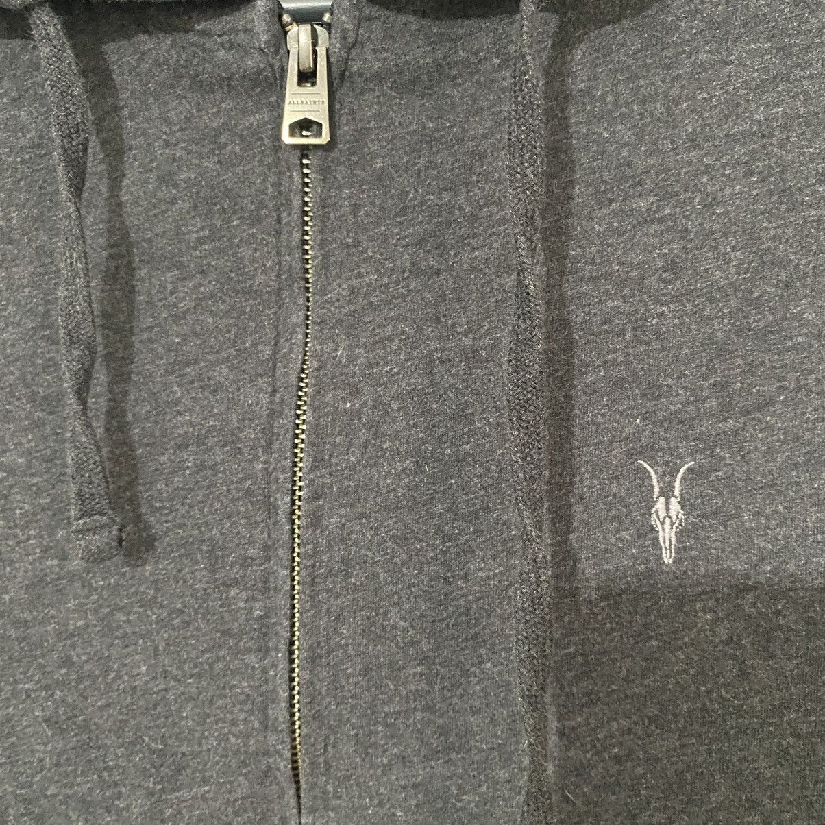 Allsaints Allsaints Luxury Zip Hoodie Grey Small Logo Y2K Japan Style Size US S / EU 44-46 / 1 - 8 Thumbnail