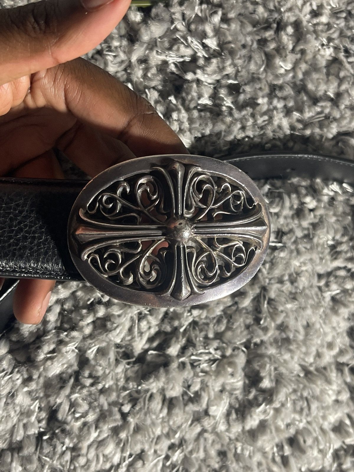 Chrome Hearts CHROME HEARTS OVAL BUCKLE AND BELT STRAP Size 34 - 12 Thumbnail