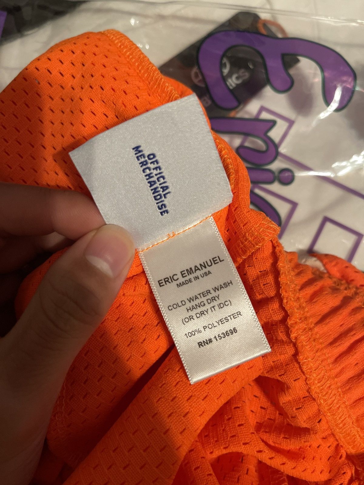Eric Emanuel Eric Emanuel EE Basic V2 Orange Mesh Shorts XL Size US 32 / EU 48 - 7 Thumbnail