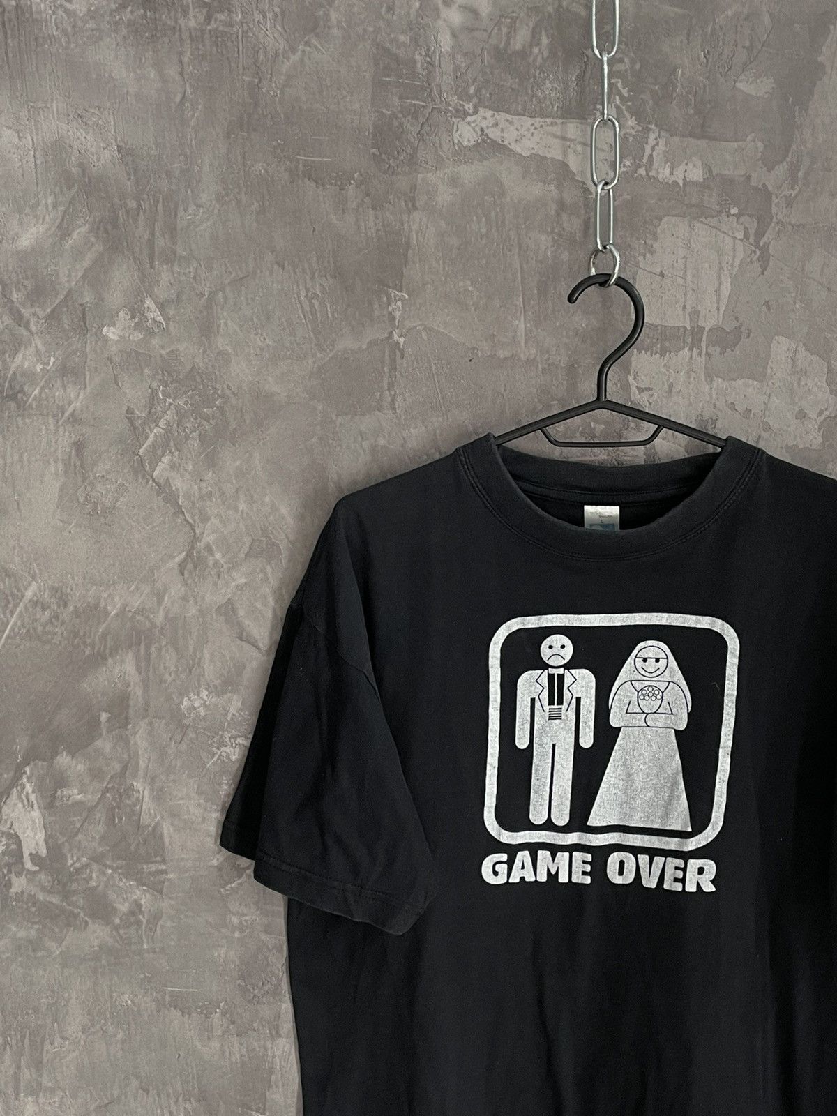 Band Tees Vintage Game Over Merriage T Shirt Humor Y2K 90s Size US L / EU 52-54 / 3 - 3 Thumbnail