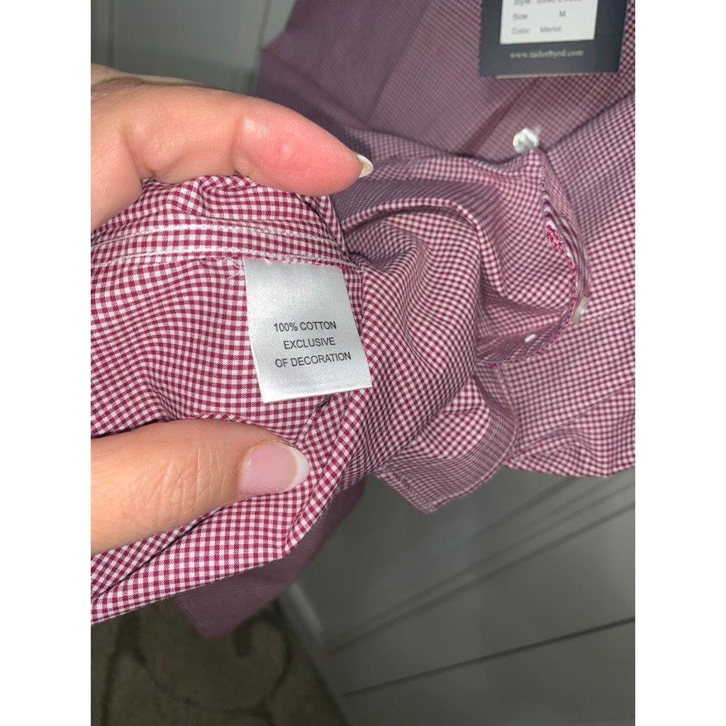 Tailorbyrd NWT TAILORBYRD Collection Mens Medium Red Check Short Sleeve Size US M / EU 48-50 / 2 - 5 Thumbnail