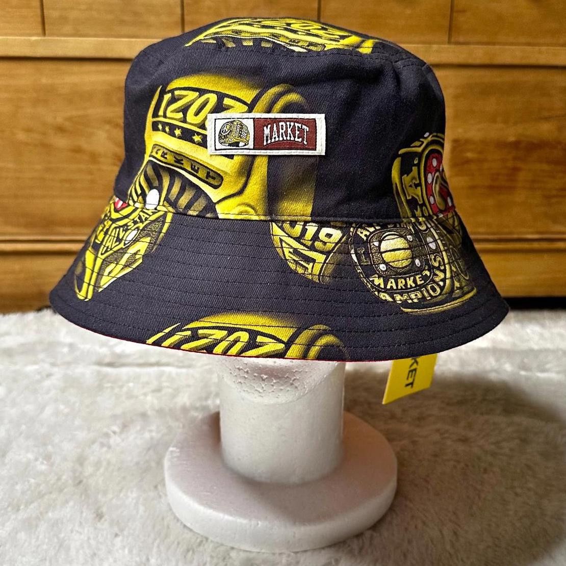 Market NWT Market Championship Rings Reversible Bucket Hat Adult OS Size ONE SIZE - 1 Thumbnail