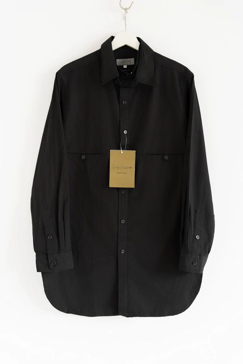 Yohji Yamamoto Yohji Yamamoto 24aw Collar Detachable Double Pocket Shirt Size US M / EU 48-50 / 2 - 1 Thumbnail
