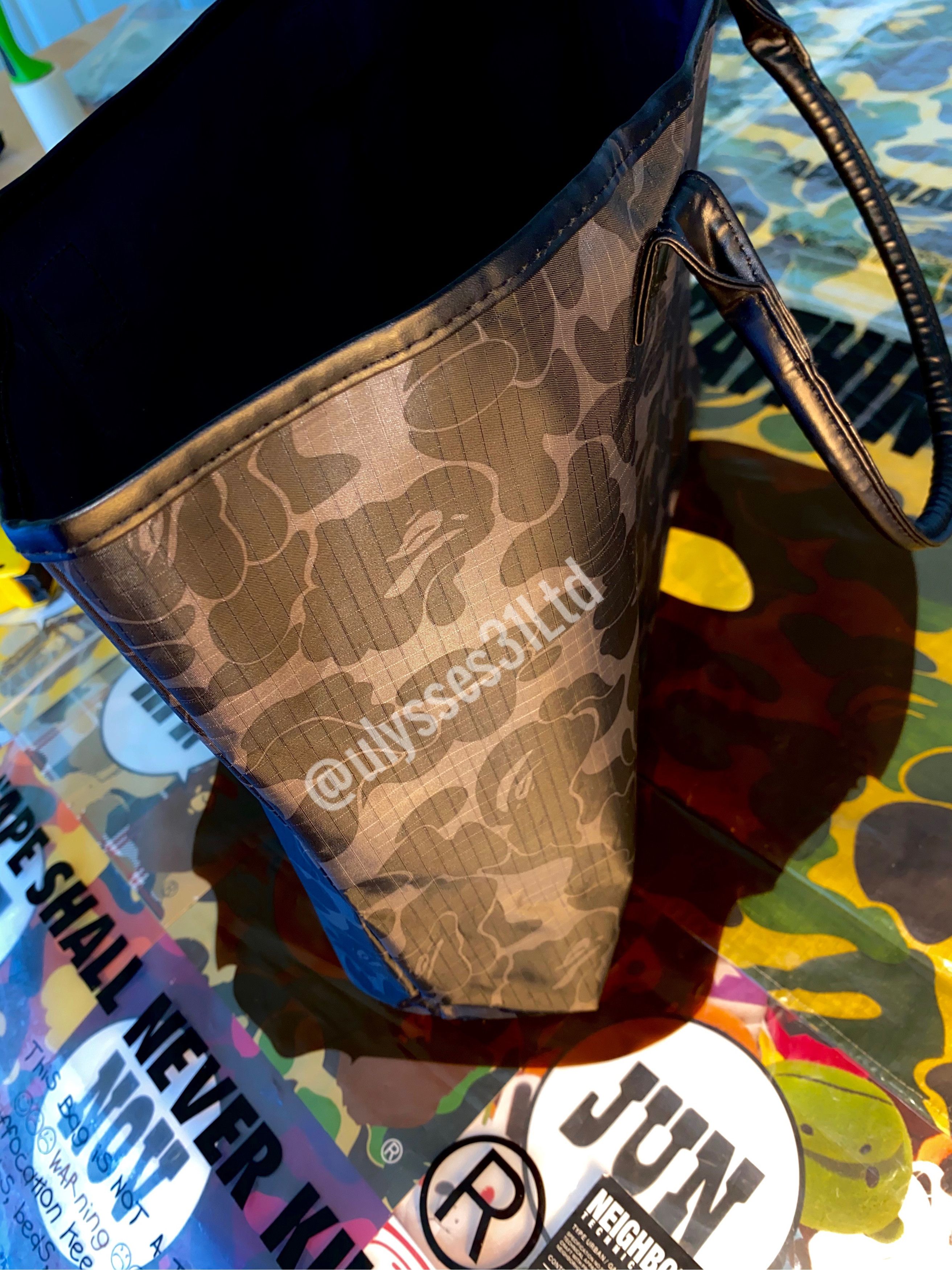 Bape Bape Leather Handle Tote Size ONE SIZE - 8 Thumbnail