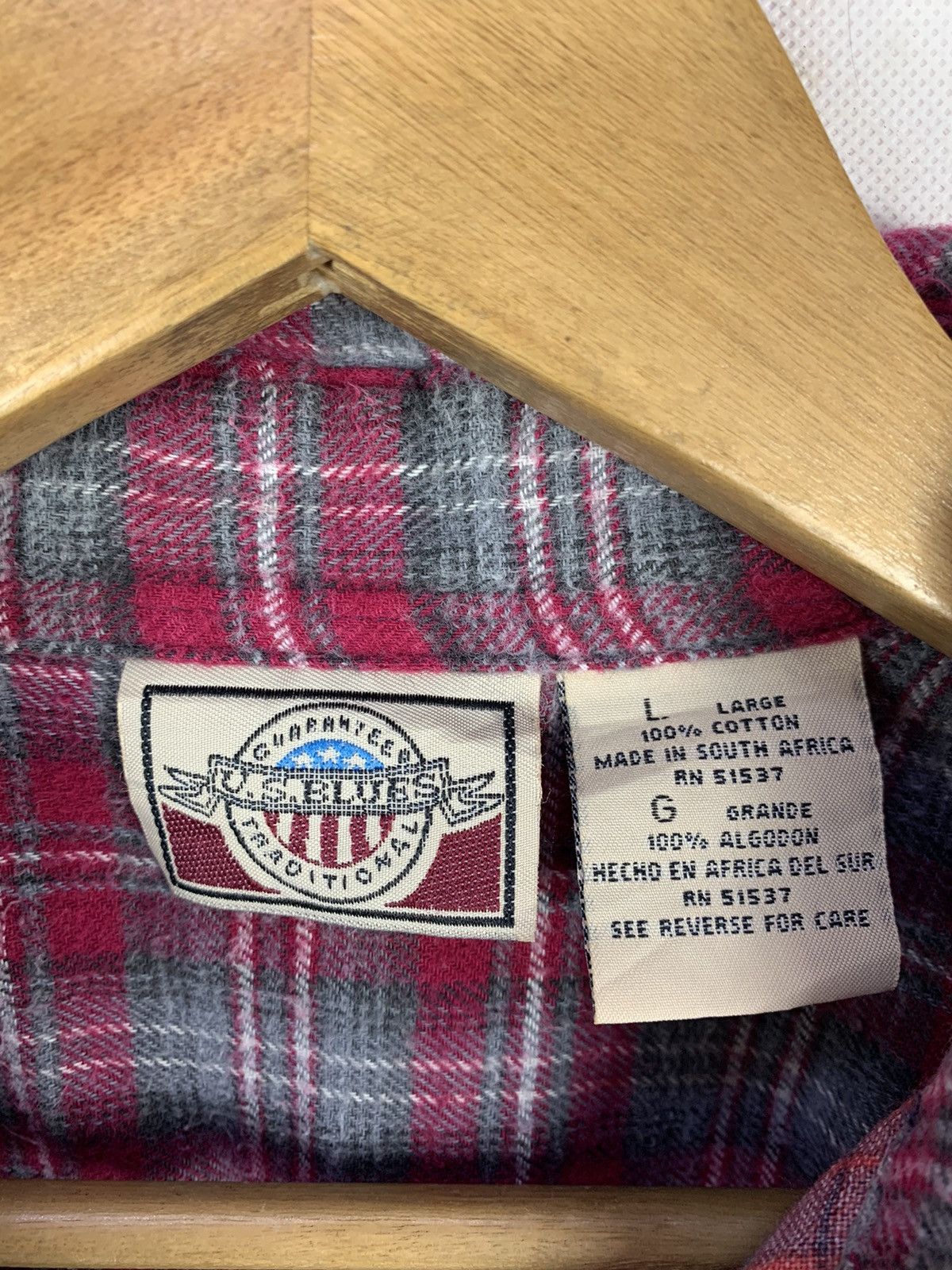 Other Rare! US Blues Multi Cuts Flannel like Needles Size US M / EU 48-50 / 2 - 5 Thumbnail