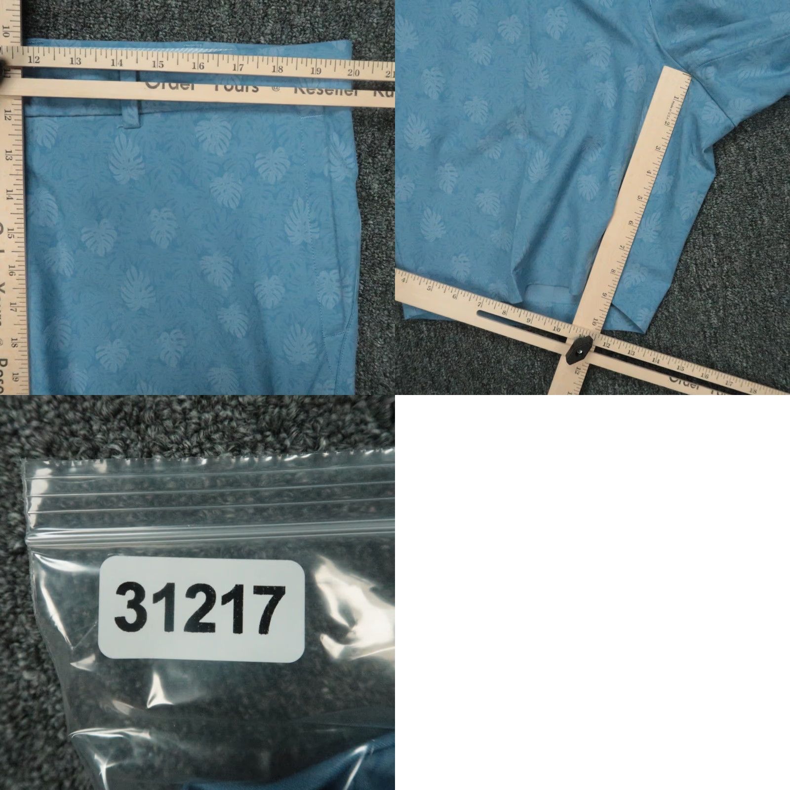 Peter Millar Peter Millar Mens Shorts 38 Blue Carrboro Palm Performance Golf Lightweight Size US 38 / EU 54 - 8 Thumbnail