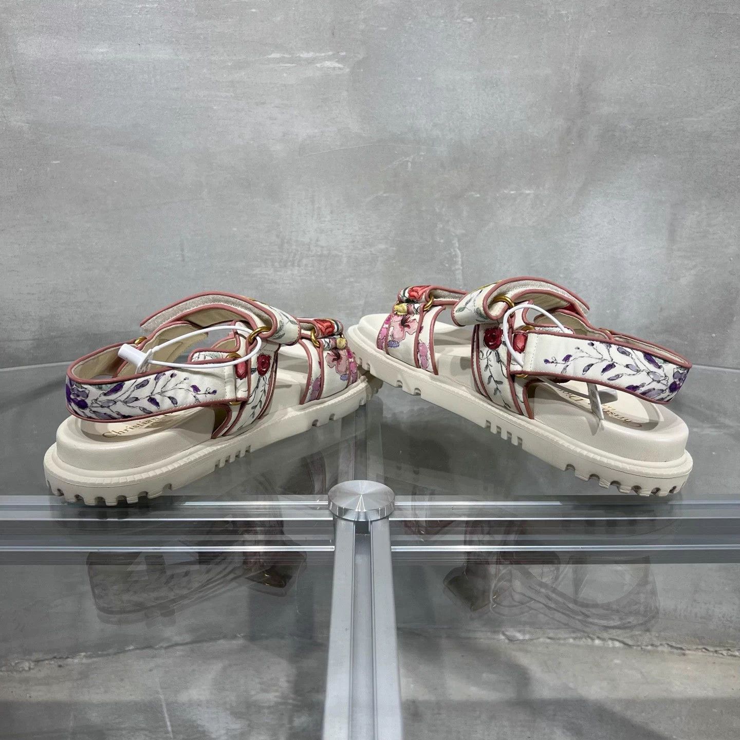 Dior DIOR DiorAct Beach Sandals White 38 Size US 7 / IT 37 - 5 Thumbnail