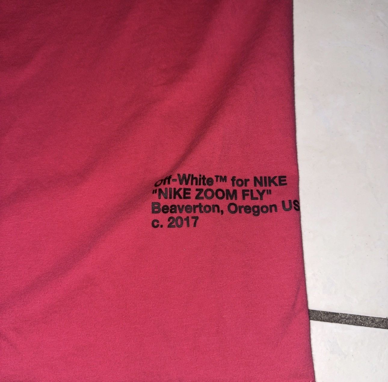 Nike Nike Labs x Off White Zoom Fly Graphic Print T Shirt Size US M / EU 48-50 / 2 - 2 Thumbnail