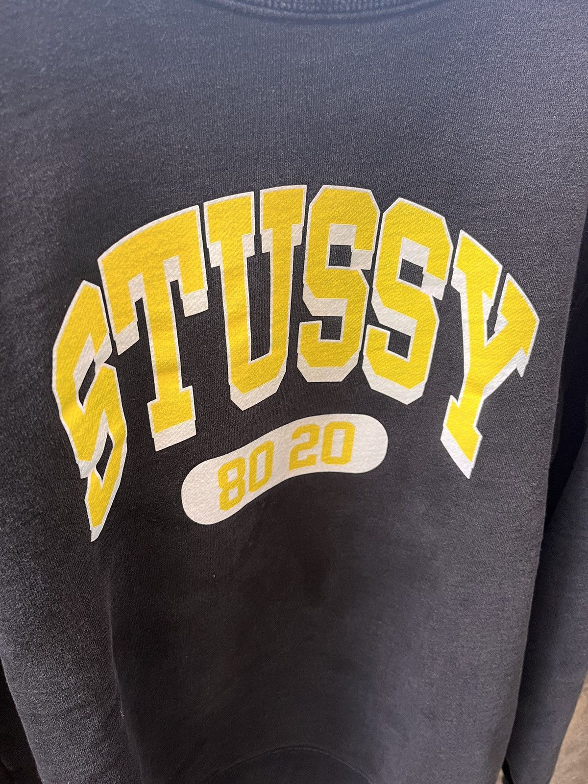 80s old stussy MIKE MILLER white sweat L - メルカリ