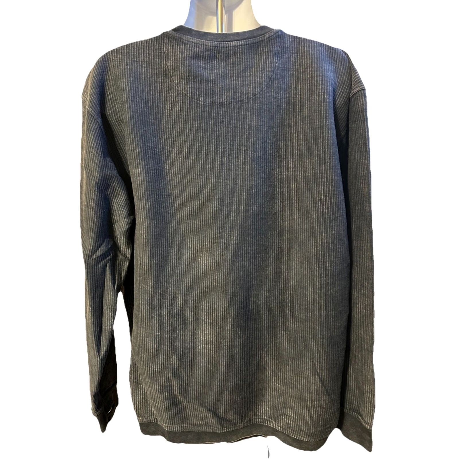 Vintage John Carroll University Pullover Ribbed Corduroy Sweatshirt Adult 2XL Navy Blue Size US XXL / EU 58 / 5 - 2 Thumbnail