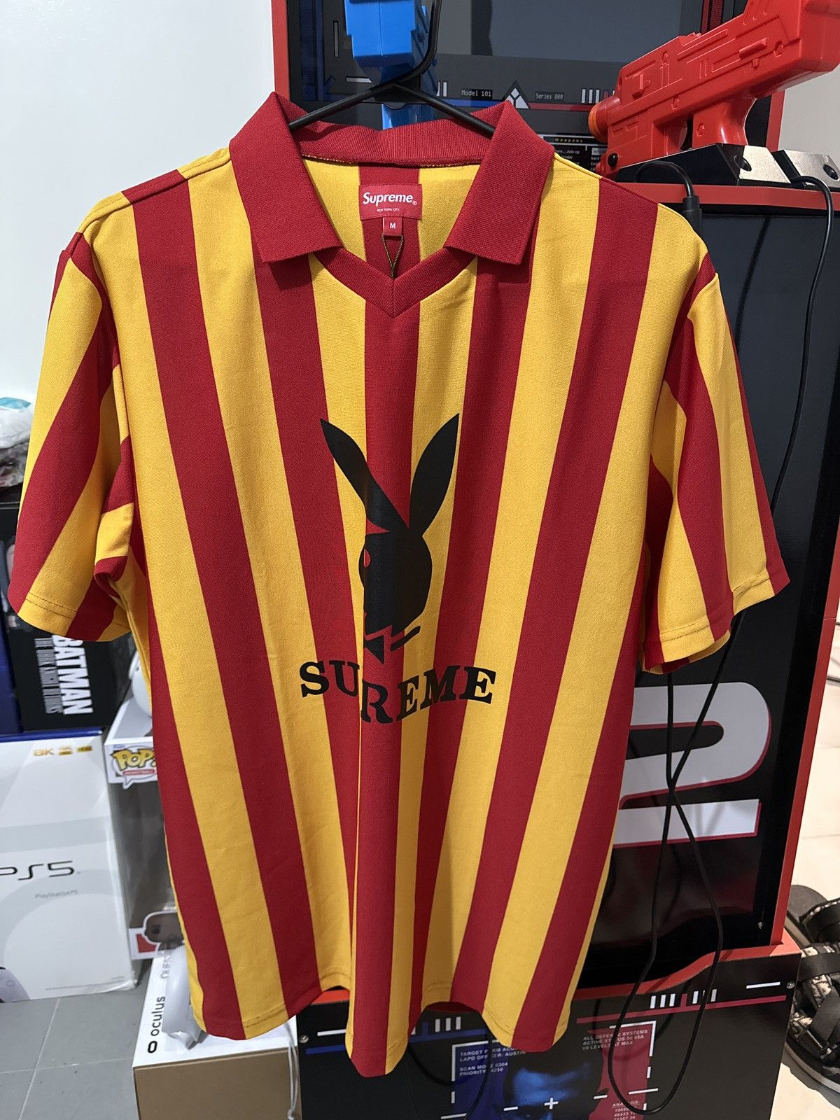 image of Playboy Rugby in Red, Men's (Size Medium)