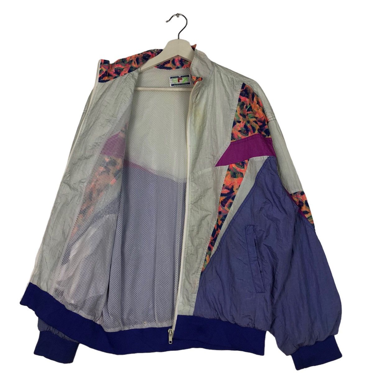 Japanese Brand 🔥90’s Vtg Bomber Jacket Nylon Star Flex Sports Big Logo Size US L / EU 52-54 / 3 - 9 Thumbnail