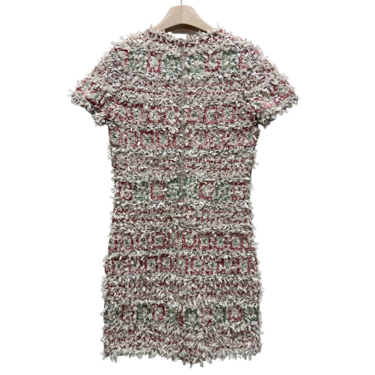 Chanel Chanel Round Neck Short Sleeve Tweed Knitted Dress K26WX Size XXS / US 00 / IT 34 - 2 Thumbnail