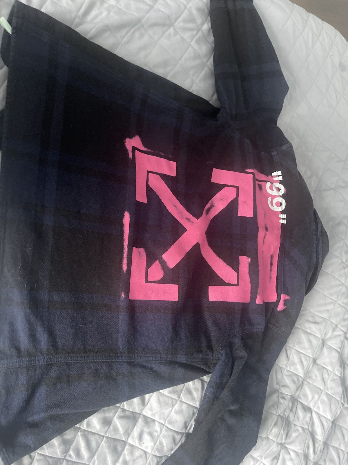 Off-White OFF-WHITE STENCIL FLANNEL SHIRT Size US S / EU 44-46 / 1 - 2 Thumbnail