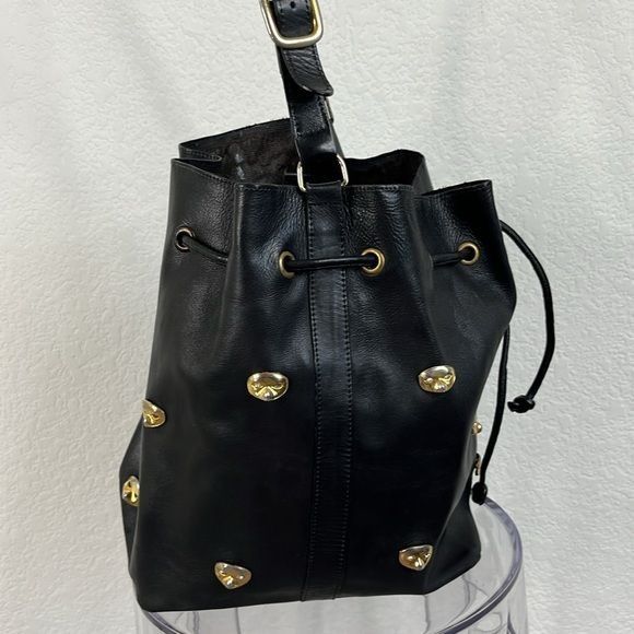 Vintage Sepcouer Leather Masked VTG Drawstring Bag Purse Size ONE SIZE - 5 Thumbnail