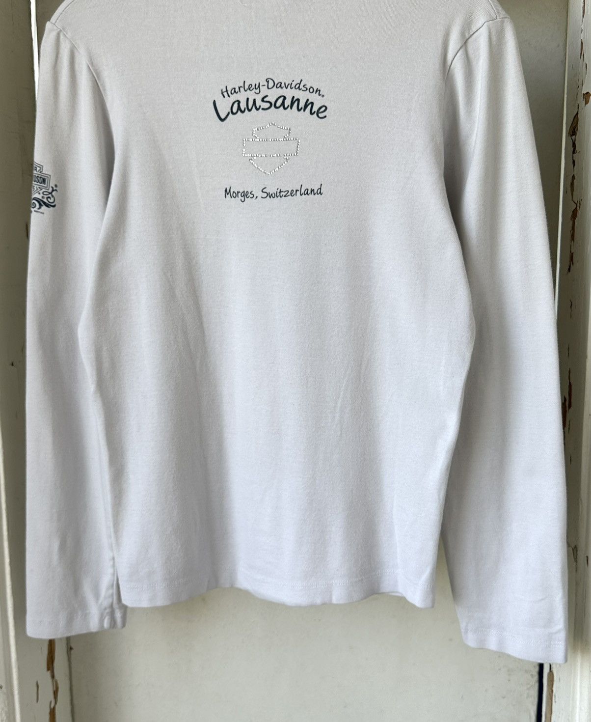 Vintage Vintage Harley-Davidson White Long Sleeve Size XL / US 12-14 / IT 48-50 - 13 Thumbnail