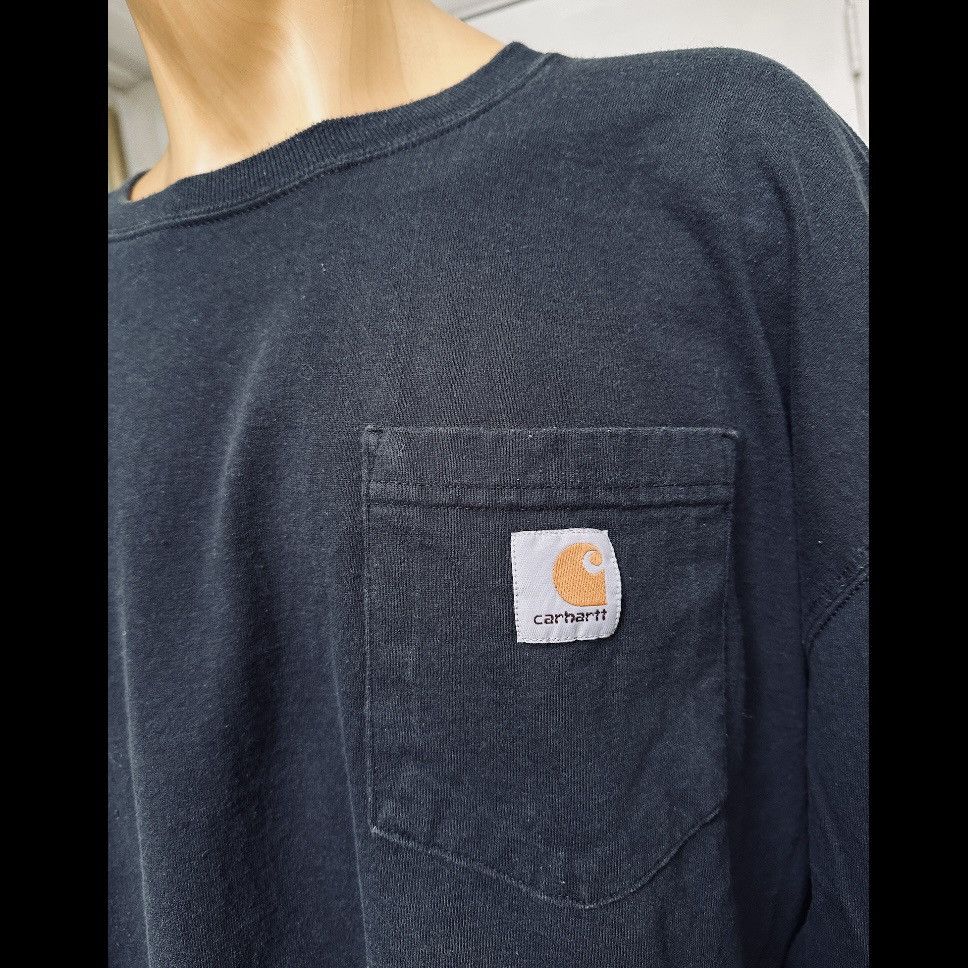 Carhartt VINTAGE Y2K CARHARTT LONG SLEEVE WORK TSHIRT POCKET 2XL XXL Size US XXL / EU 58 / 5 - 3 Thumbnail