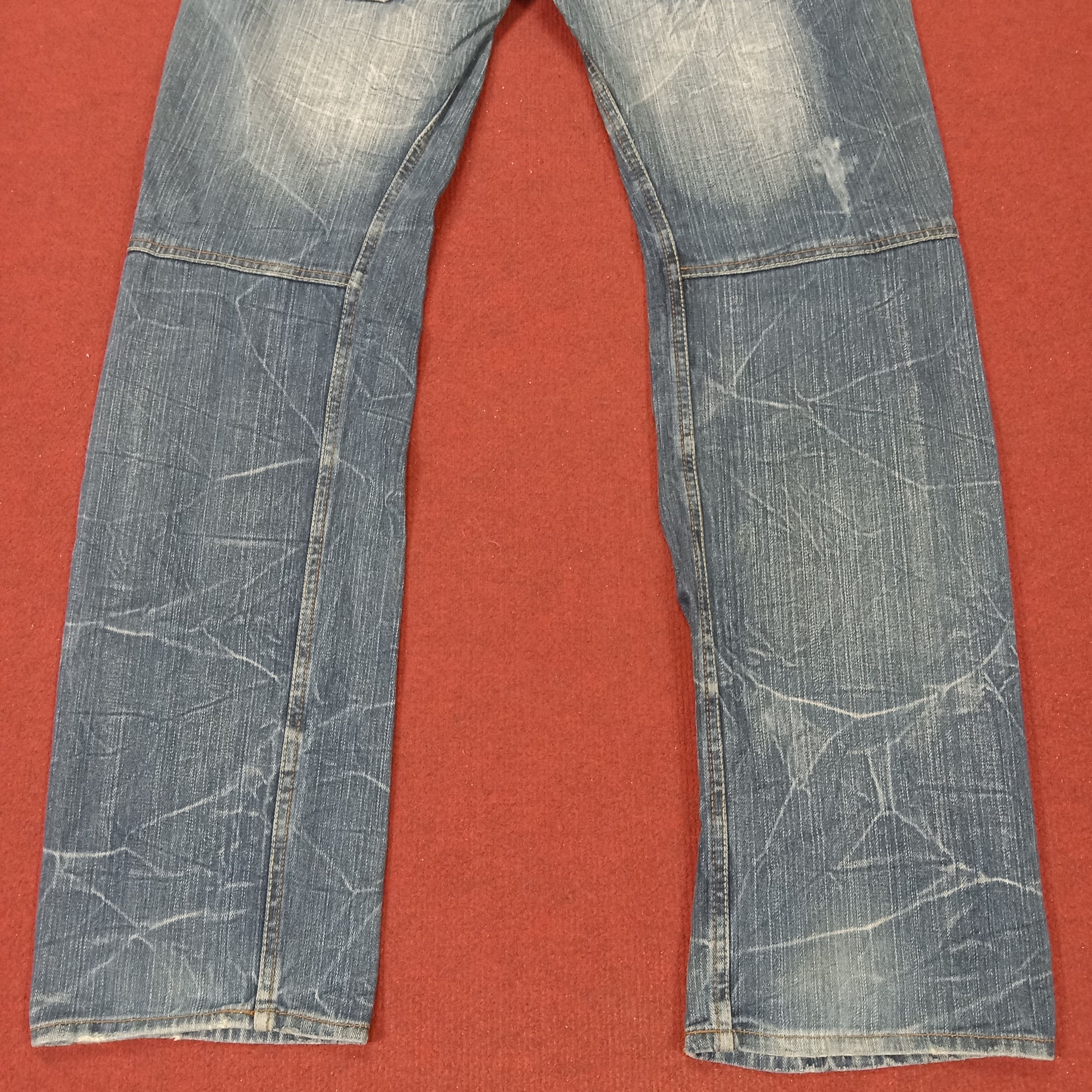 Vintage Dominate Handcrafted Jeans Double Waist Style Jeans Fashion Size US 34 / EU 50 - 3 Thumbnail