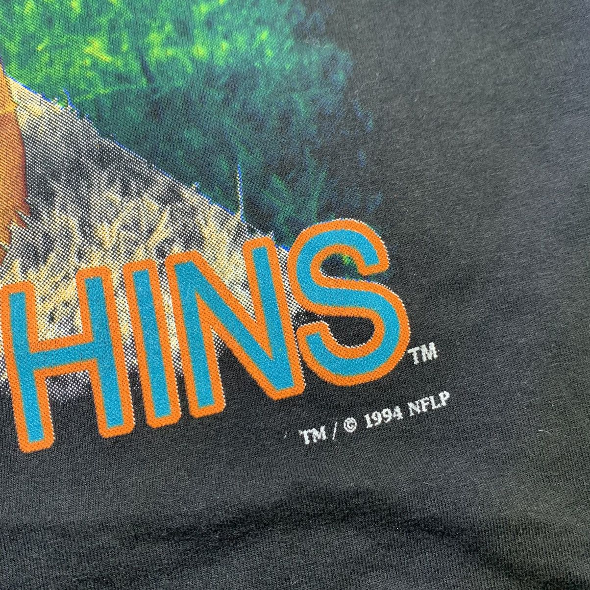 Other Vintage 1994 Miami Dolphins NFL Nutmeg Black T-shirt Size US XL / EU 56 / 4 - 3 Thumbnail