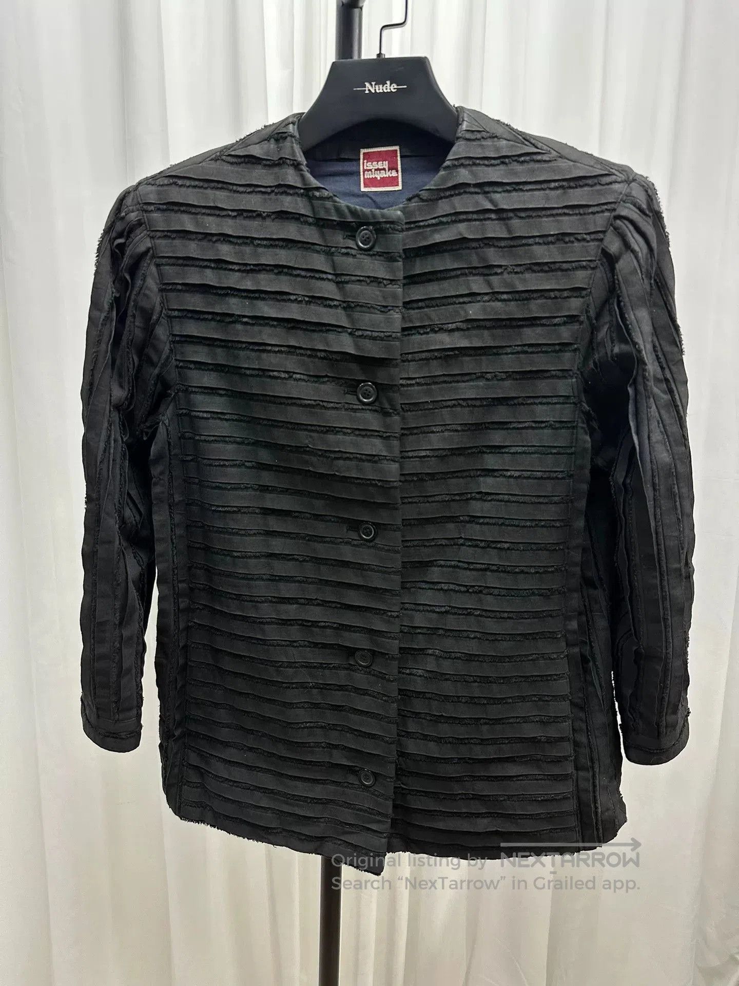 Issey Miyake Issey Miyake 1970s Pleated Black Jacket. Size US M / EU 48-50 / 2 - 2 Thumbnail