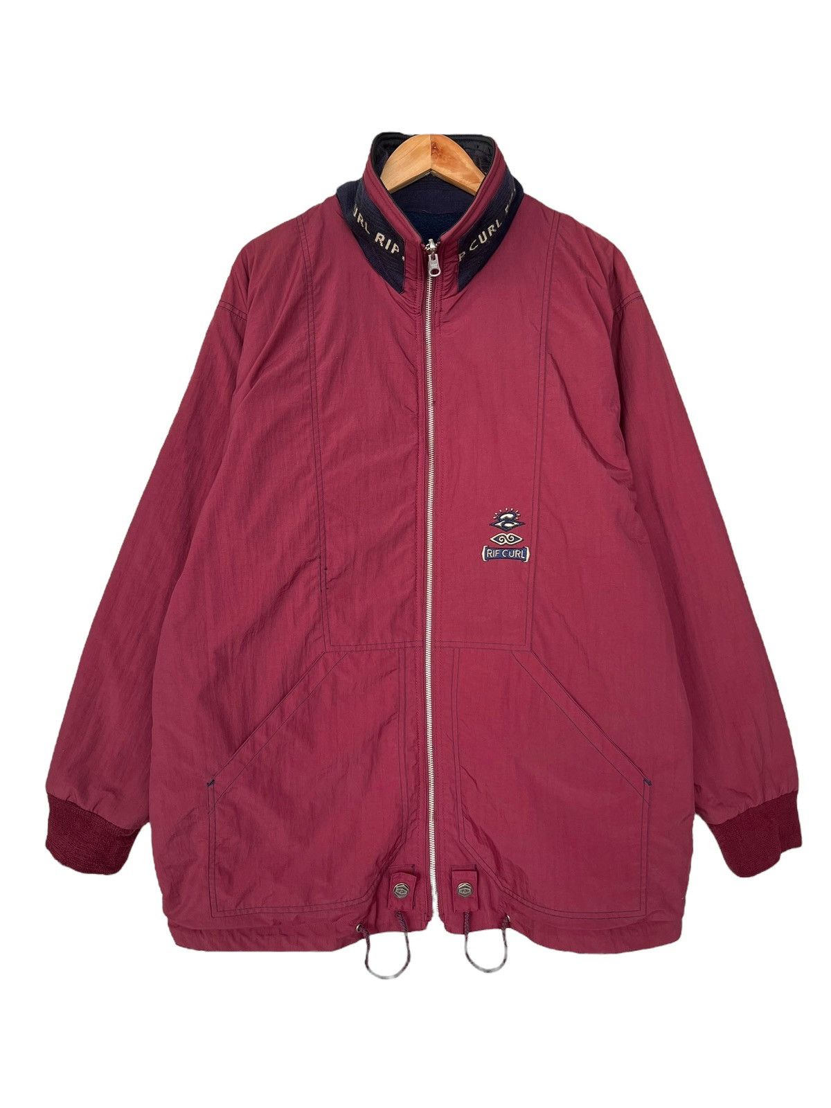 Ripcurl Rare🔥 Vintage 90s Ripcurl Embroidered Logo Reversible Jacket Size US XL / EU 56 / 4 - 2 Thumbnail