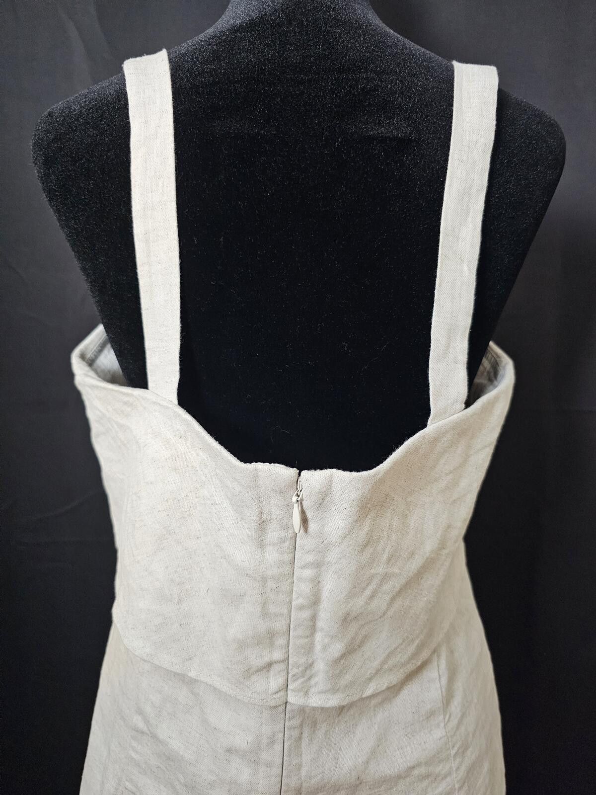 Banana Republic NWT Banana Republic Dress Tan Womens Size 10 Linen Size L / US 10 / IT 46 - 5 Thumbnail