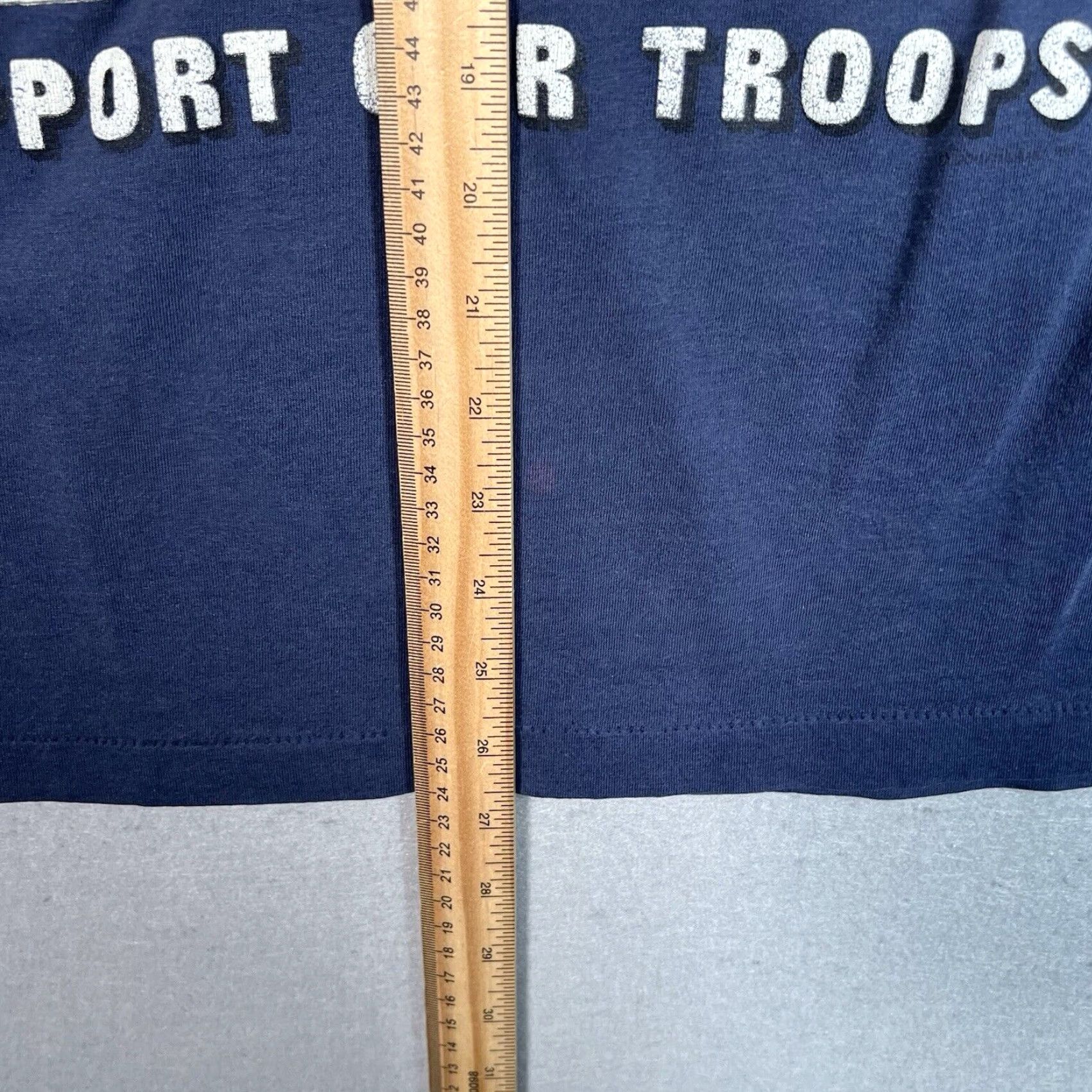 Vintage VINTAGE Support Our Troops Shirt Adult Large Blue Air Force Navy Army 90s Mens Size US L / EU 52-54 / 3 - 3 Thumbnail