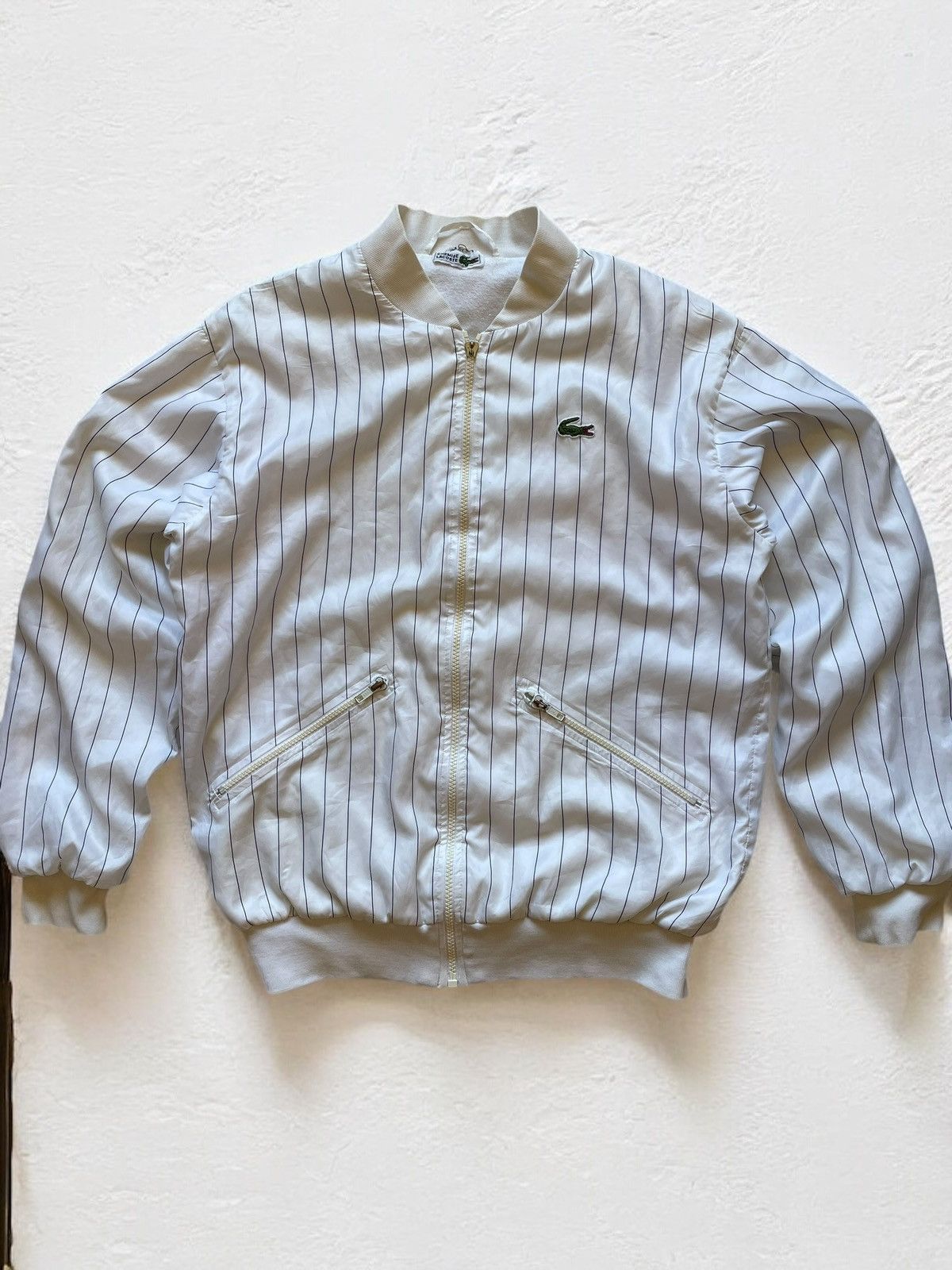 Lacoste × Vintage LACOSTE VINTAGE STRIPPED BOMBER JACKET MA 1 y2k Size US M / EU 48-50 / 2 - 1 Thumbnail