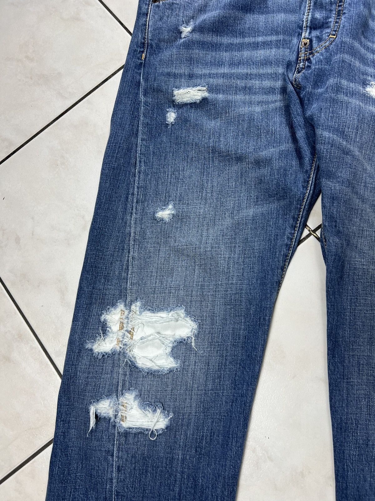 Dsquared2 Dsquared2 rider jeans ripped distressed denim pants washed Size US 36 / EU 52 - 8 Thumbnail