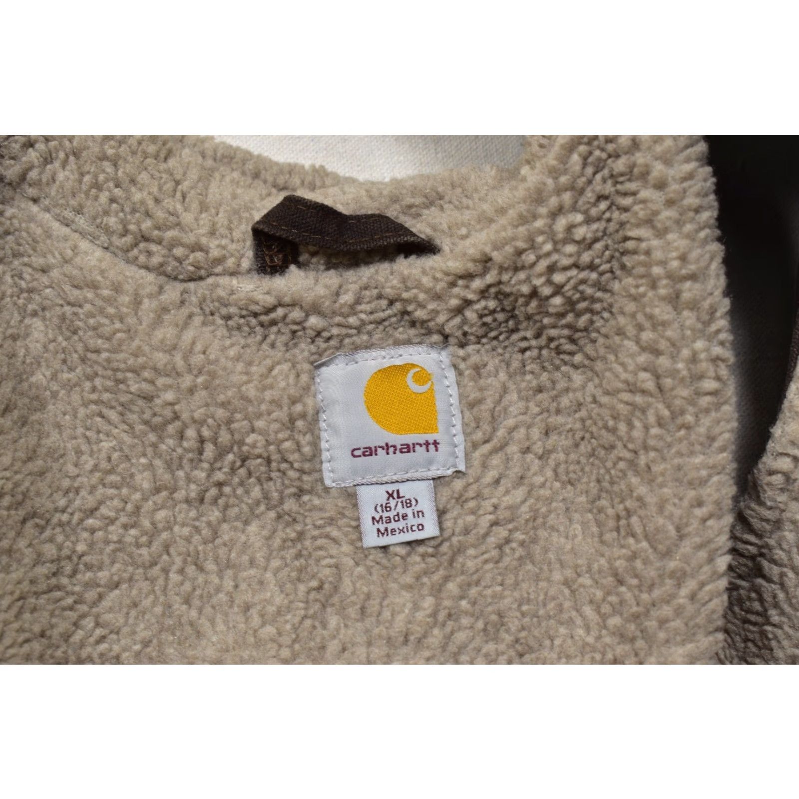 Carhartt VINTAGE Carhartt Sandstone Sherpa Lined Mock Neck Vest Dark Brown Women XL 16/18 Size XL / US 12-14 / IT 48-50 - 6 Thumbnail