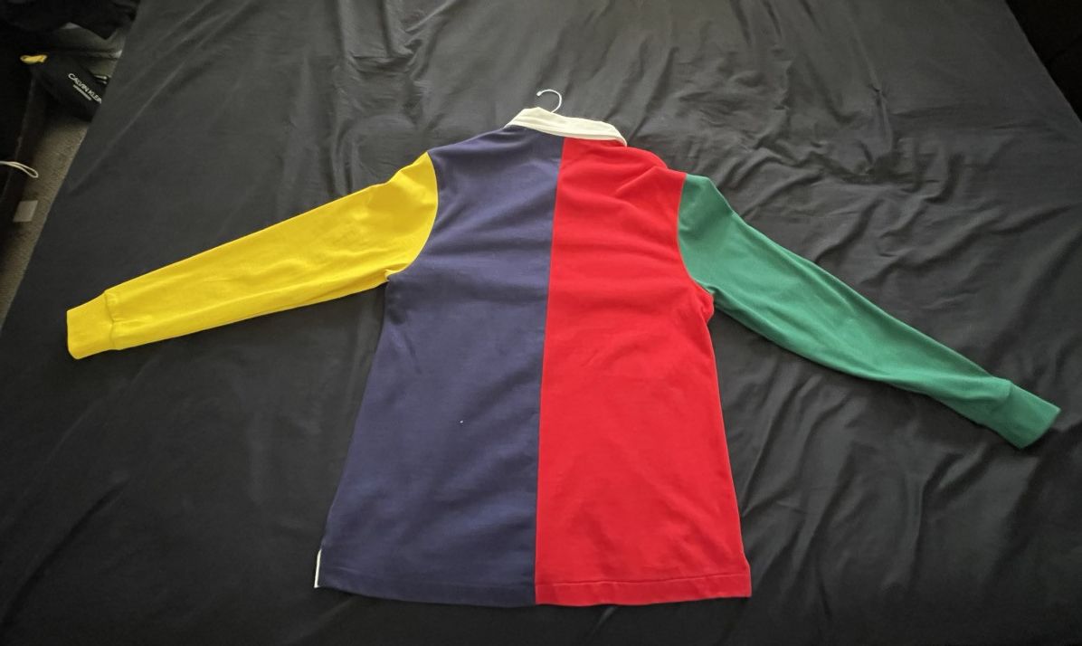 Tommy Hilfiger TOMMY JEANS 90'S CAPSULE RUGBY POLO LONG SLEEVE Size US L / EU 52-54 / 3 - 4 Thumbnail