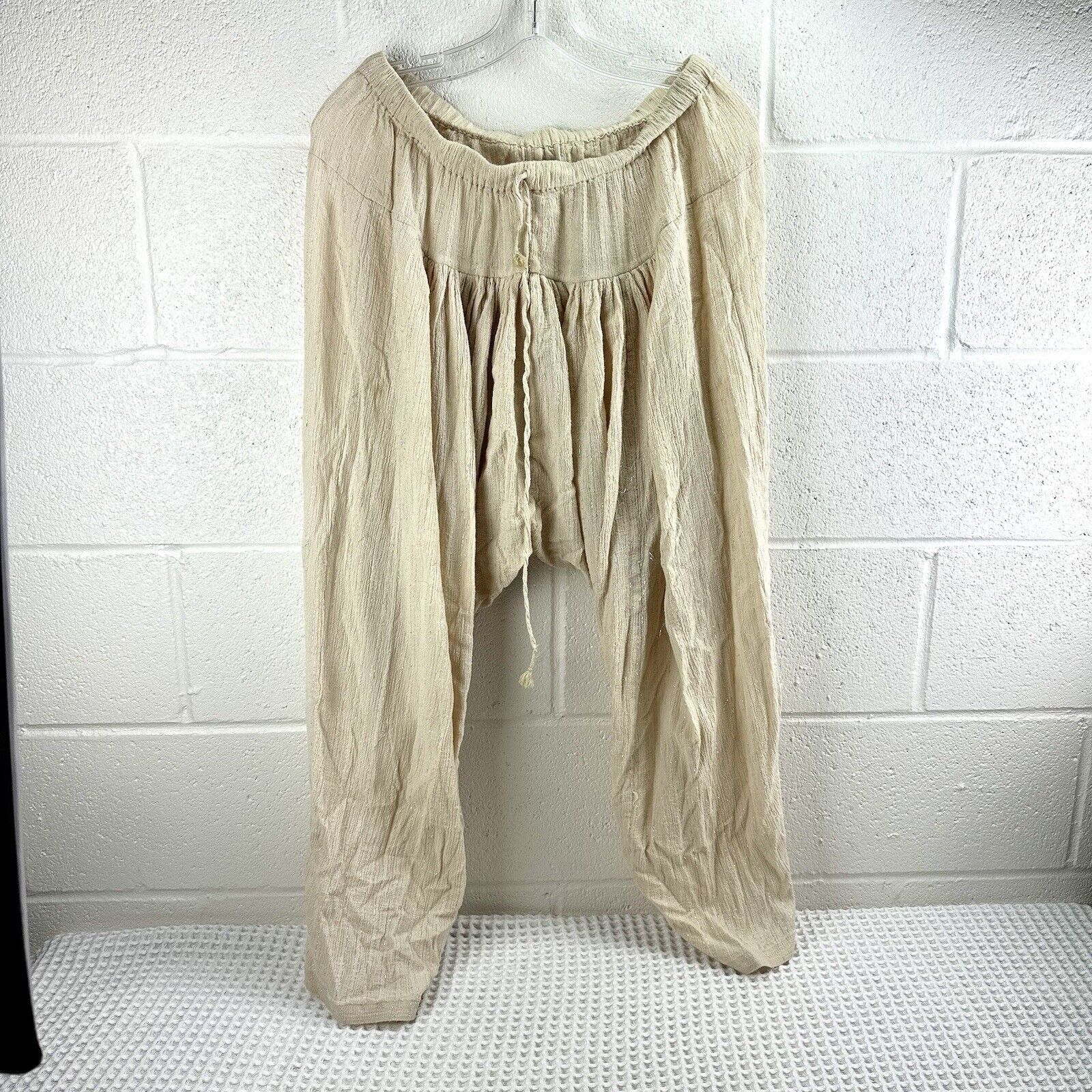 Other Anaak Cream Ivory Beige Cotton Pants, Size 2, w/lurex, 28x27 Size 26" / US 2 / IT 38 - 2 Thumbnail