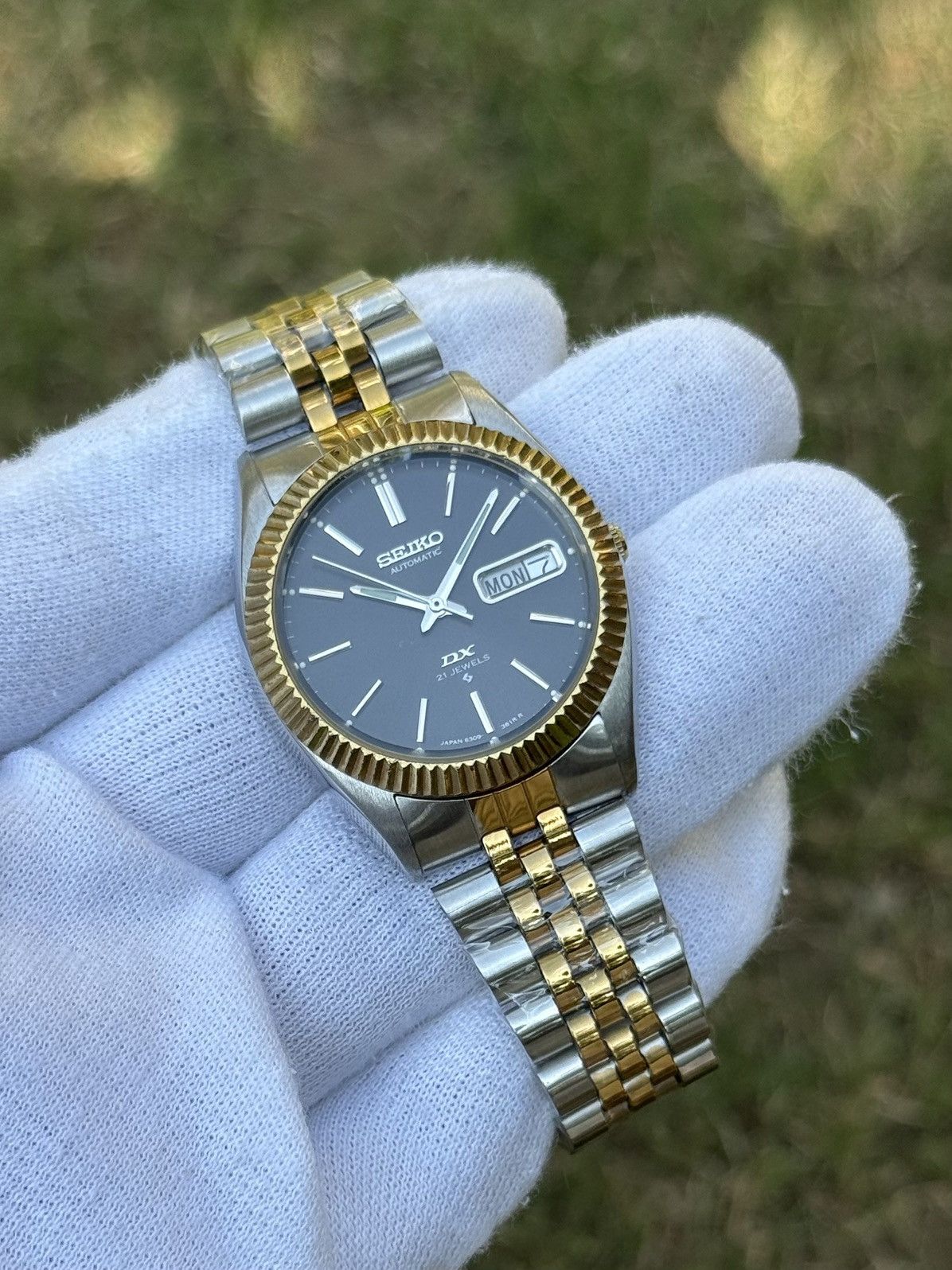 Seiko Seiko 5 DX Fluted Bezel Automatic 6309 Japanese mens Watch Size 36 - 21 Thumbnail
