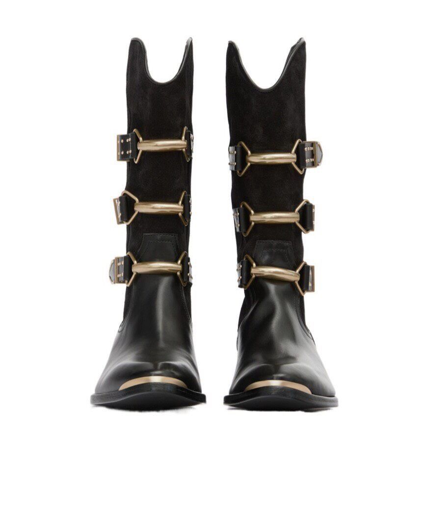 Isabel Marant Mexia Spliced Boots Bbbb13 in Black, Women's (Size 6)