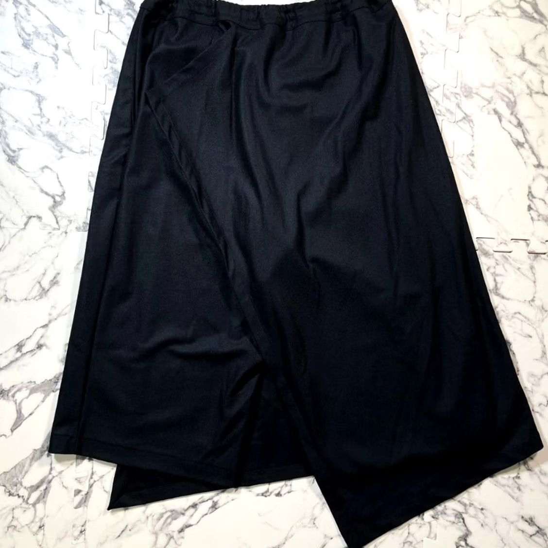 Yohji Yamamoto YOHJI YAMAMOTO Pants Skirt Wrap Asymmetry Wool Black Size L Men Size US 33 - 3 Thumbnail