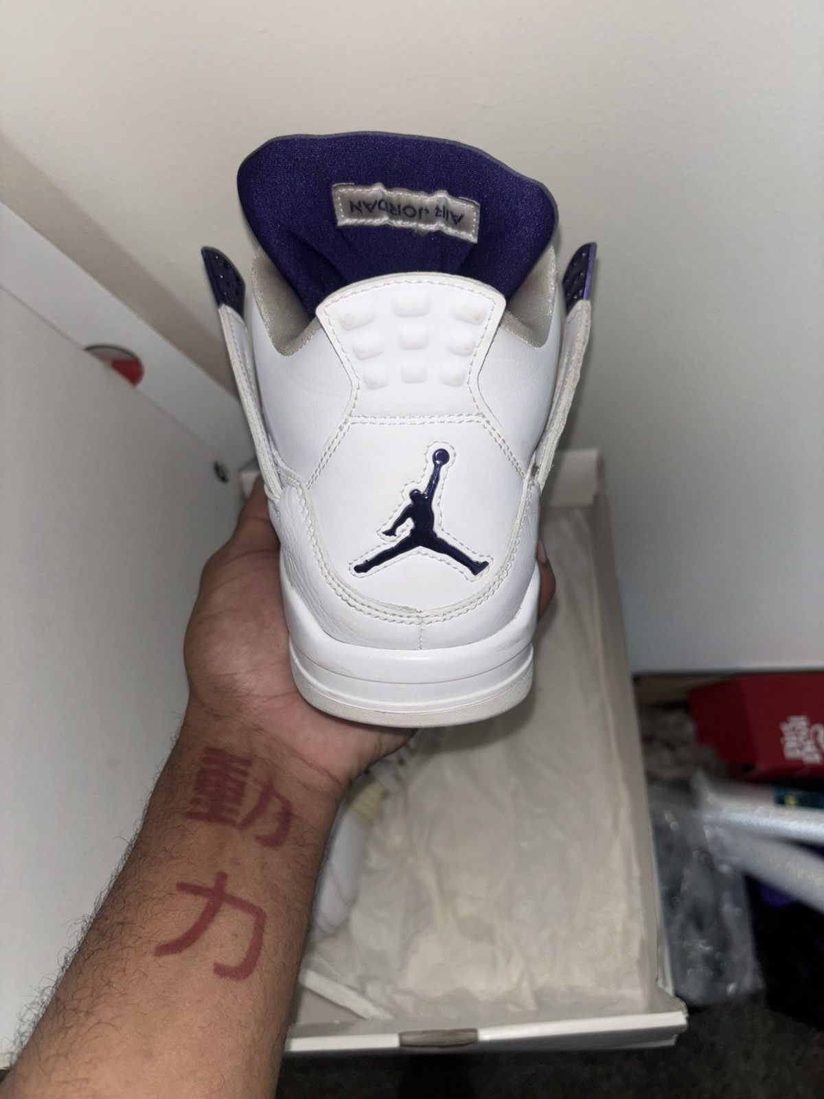 Nike Jordan 4 Metallic Purple Size US 10 / EU 43 - 5 Thumbnail