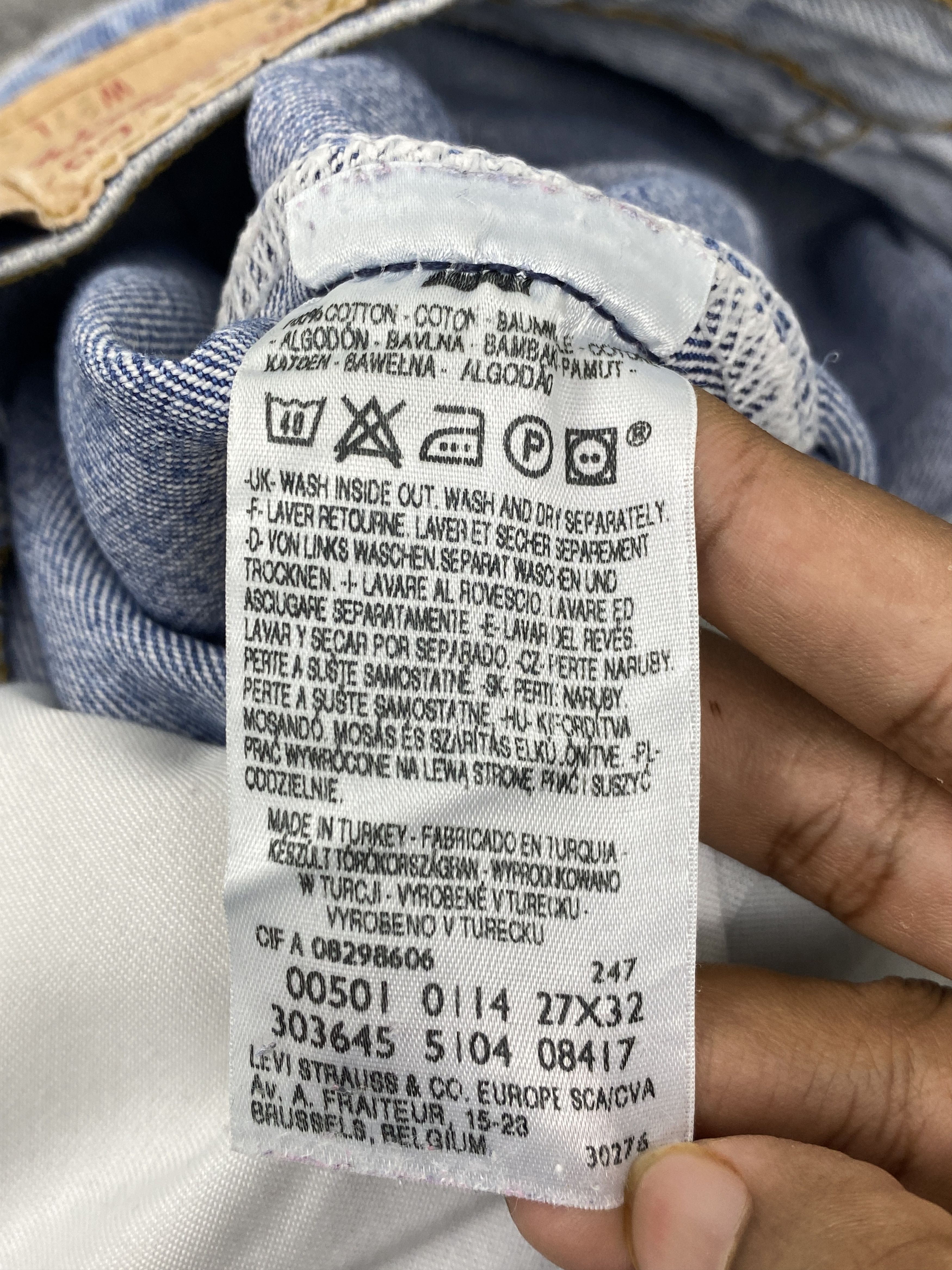 Levi's Faded Blue Vintage Levis 501 Jeans DP2761 Size US 27 - 7 Thumbnail