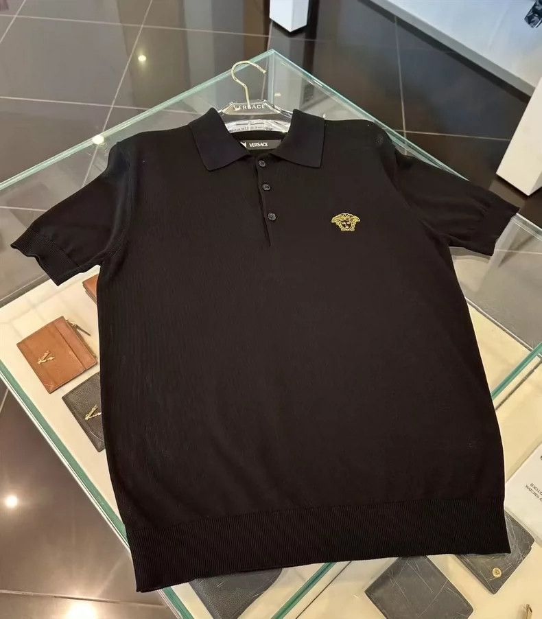 Other Versace Men's embroidered Medusa short-sleeved polo shirt Size US M / EU 48-50 / 2 - 3 Thumbnail