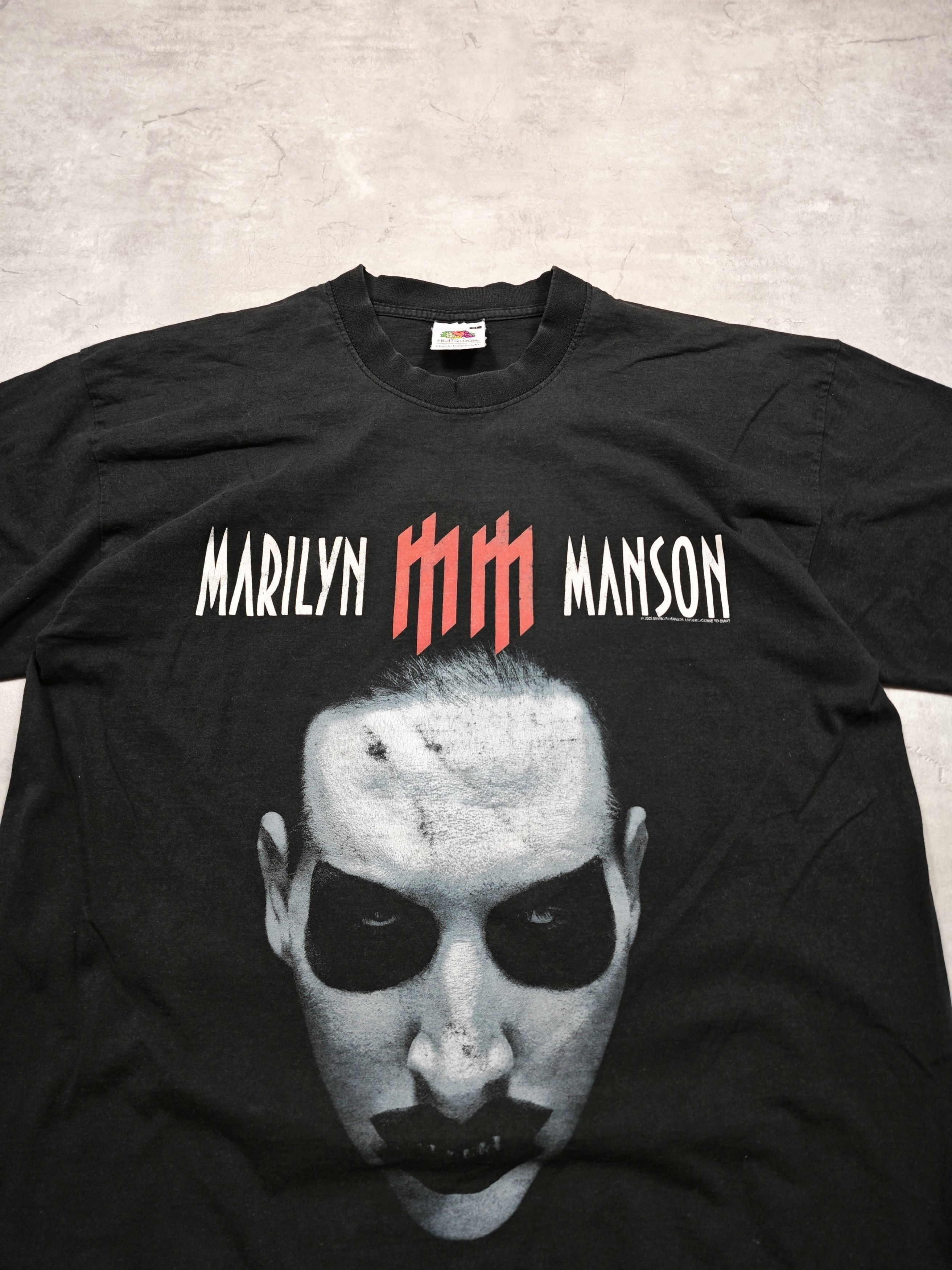 Fruit Of The Loom Marilyn Manson Vintage T shirt 2003 Size US XL / EU 56 / 4 - 2 Thumbnail