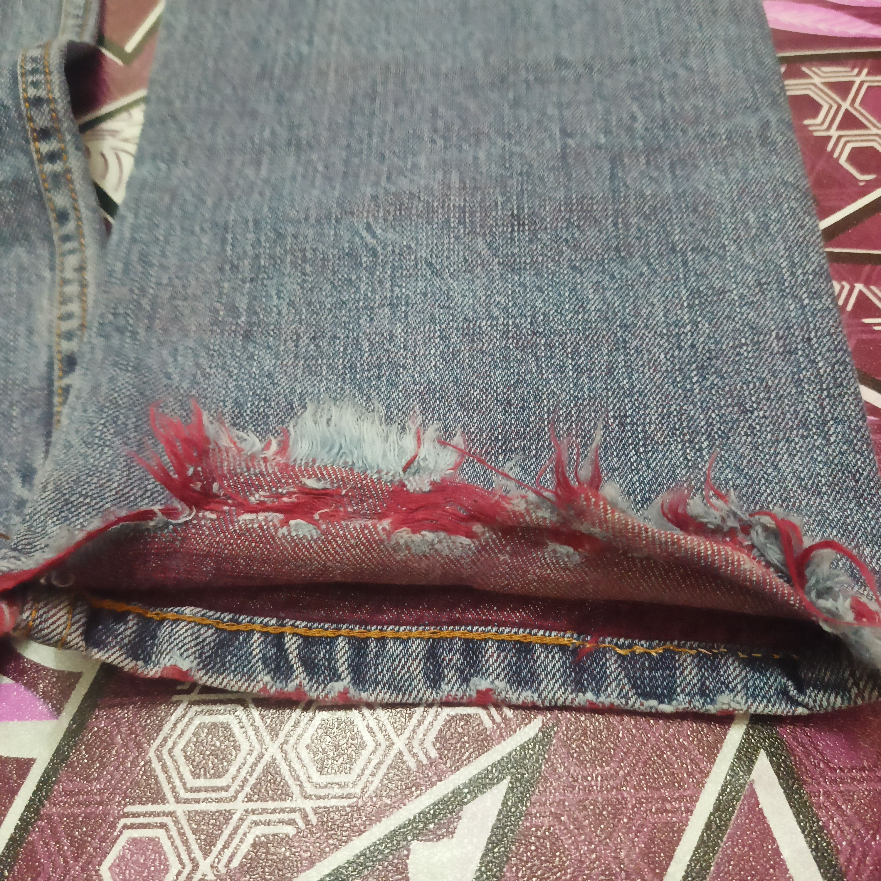 PPFM Rare PPFM Rock n Roll Jeans two tone colour distressed Size US 30 / EU 46 - 14 Thumbnail