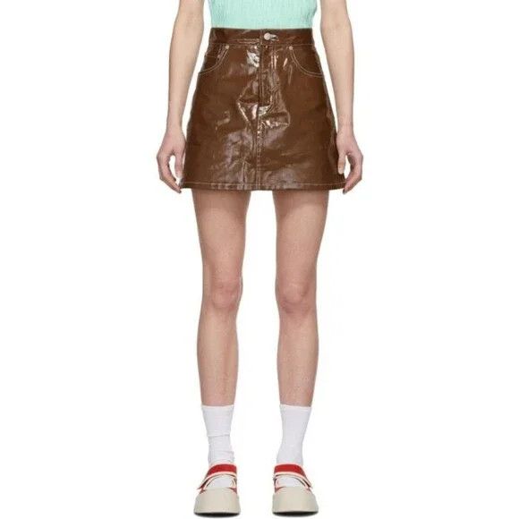 Simon Miller Simon Miller Minami Miniskirt Size 25 XS Brown Skirt $220 Size 26" / US 2 / IT 38 - 13 Thumbnail