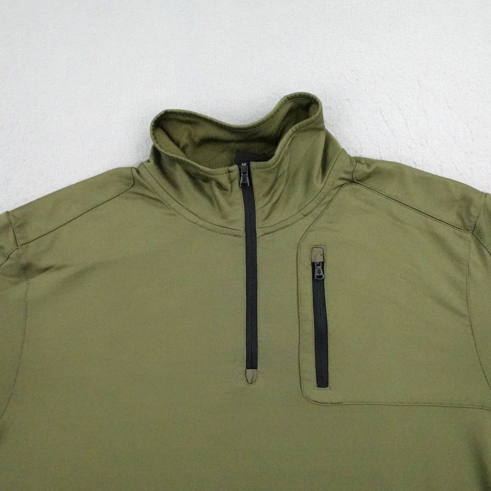 Victorinox Victo rinox Shirt Mens XL Green Moraine 1/2 Zip Tech Fleece Pullover Size US XL / EU 56 / 4 - 2 Thumbnail