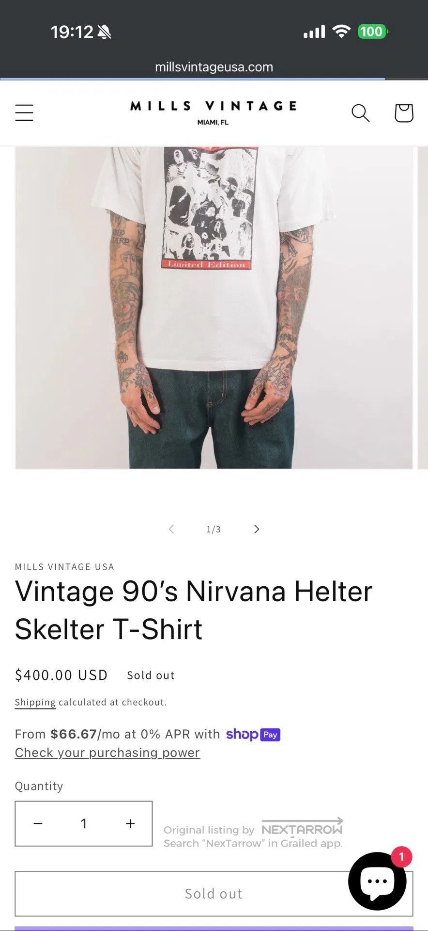 Vintage Vintage 90s Nirvana Helter Skelter Tee. Size US M / EU 48-50 / 2 - 9 Thumbnail