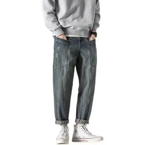 Japanese Brand × Jean 21SS Indigo Union Japan Blue Washed Denim Worker Pants Size US 32 / EU 48 - 1 Thumbnail