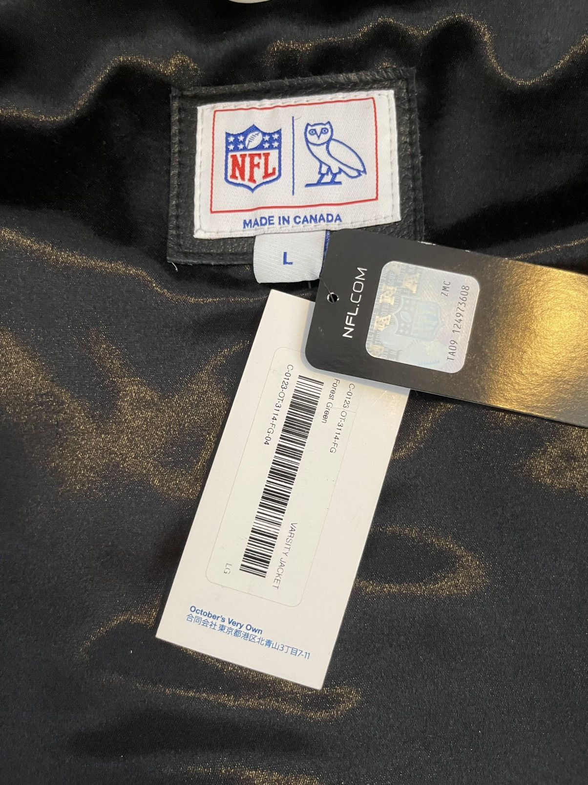 NFL × October's Very Own OVO x NFL Green Bay Packers Varsity Jacket Size US L / EU 52-54 / 3 - 3 Thumbnail