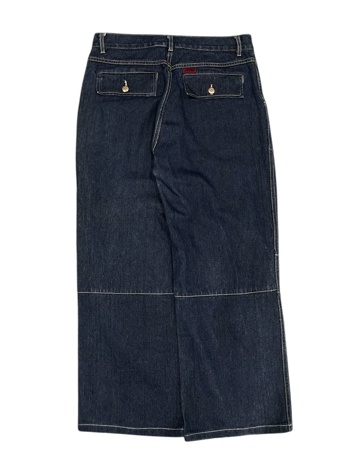 A.P.C. Vintage GA Blue Barrel Leg Baggy Indigo Blue Wide Jeans Size US 34 / EU 50 - 2 Thumbnail